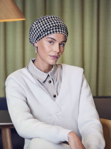 HocLea V Turban | Black Beige