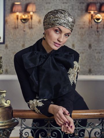 HocSapphire Boho Turban | Mocha Snake