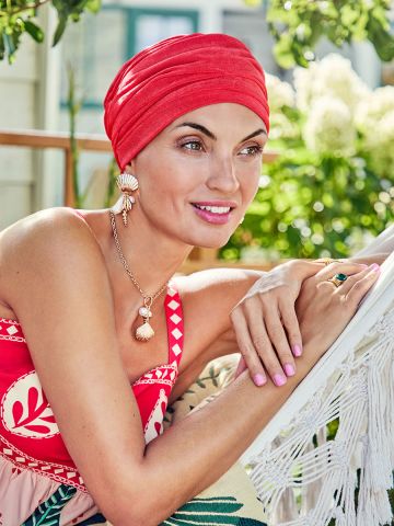 HocAria Boho Turban | Coral Rouge