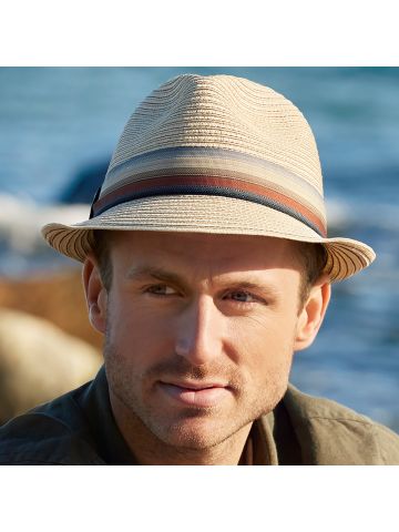 1351 HocTropical Hat 0539 Natural w/contr.thread