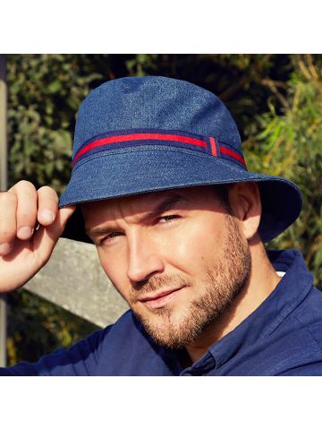 1421 HocUrban Bucket Hat 0606 Dark Blue Denim
