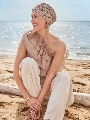  HocYoga Turban | Touch of Gold Leinen