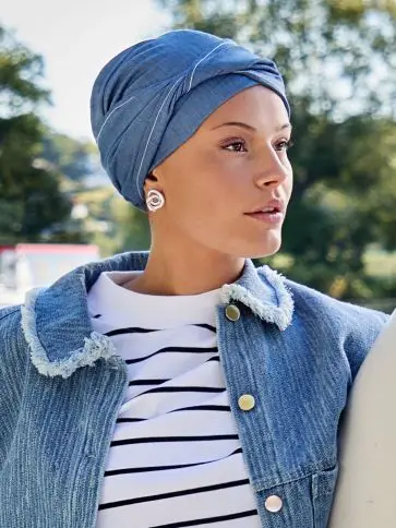  HocMary · V Turban | Denim Flair Viva Headwear