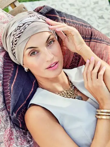  HocPerla · Boho Turban Set | Taupe Tiger Boho Spirit Headwear